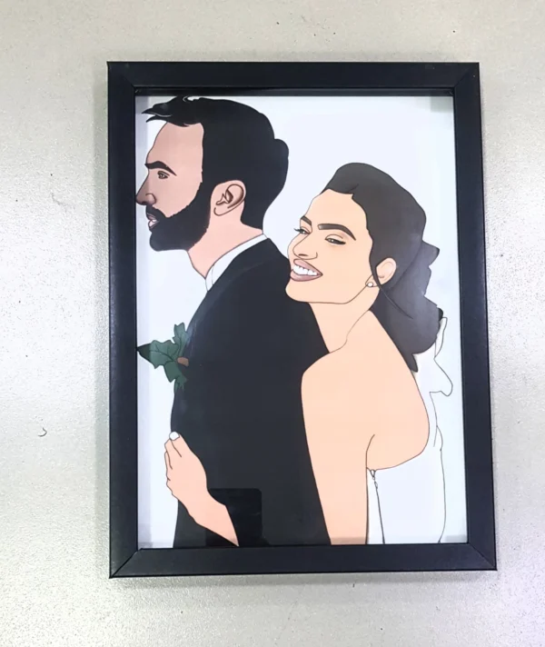 איור צבעוני ממסוגר שתי דמויות