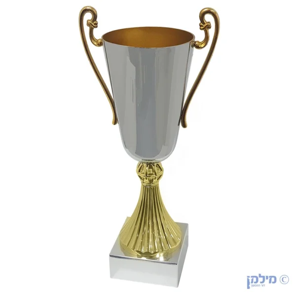 גביע צבע כסף הגבהה זהב