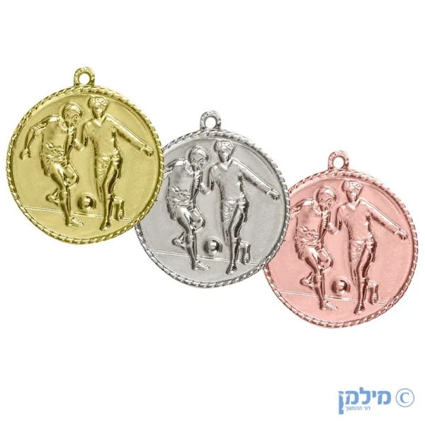 מדליה כדורגל מוטבעת מדגם "דנילסון" בקוטר 5 ס"מ