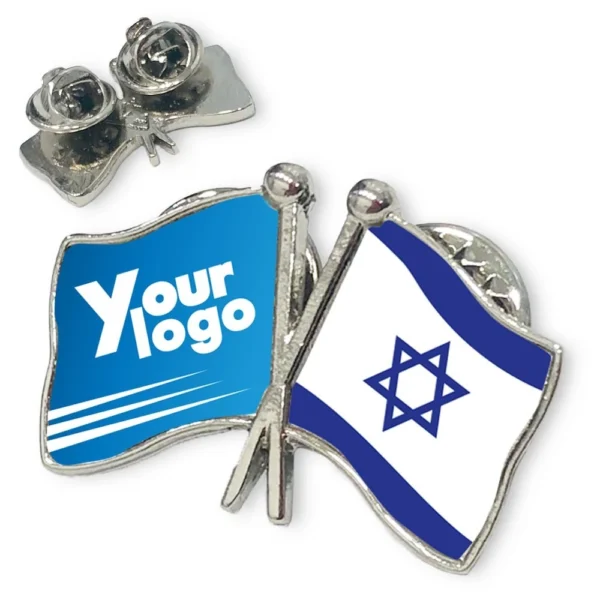 סיכת שני דגלים